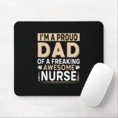 Vatertag stolzer Vater einer Krankenschwester Mousepad (Mit Mouse)