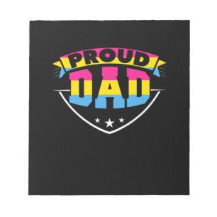 Vatertag   Stolzer Vater Pansexual Daughter Notizblock