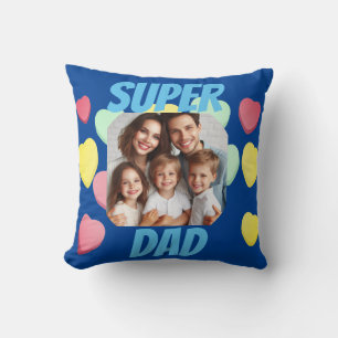 Vatertag Super Dad   Spanische Nachricht  Kissen