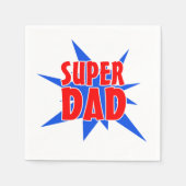 Vatertag Super Vater Serviette (Vorderseite)