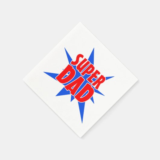 Vatertag Super Vater Serviette (Ecke)