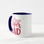 Vatertag Super Vater Tasse (Vorderseite Links)