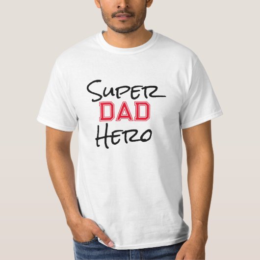Vatertag Superhero Super-dad T-Shirt (Vorderseite)