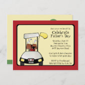 Vatertag T-Shirt der Einladung (Vorne/Hinten)