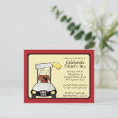 Vatertag T-Shirt der Einladung (Stehend Vorderseite)