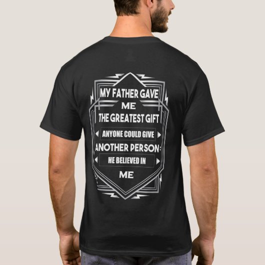Vatertag T - Shirt der Männer (Rückseite)