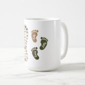Vatertag-Tarnfußabdruck-Design Kaffeetasse (VorderseiteRechts)