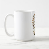 Vatertag-Tarnfußabdruck-Design Kaffeetasse (Links)