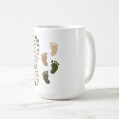Vatertag-Tarnfußabdruck-Design Kaffeetasse (VorderseiteRechts)