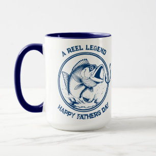Vatertag Tasse-Bass Fisch-A-Rolle Legende Tasse