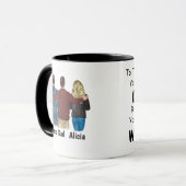 Vatertag Tasse von Tochter & Sohn (Vorderseite Links)