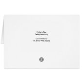 Vatertag Teddy Bärenhug - 5" x 7" Art Card (Rückseite Horizontal)