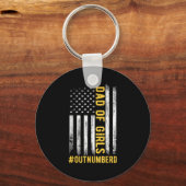 Vatertag Tochter Weihnachten Vater von Girls Outnu Schlüsselanhänger (Vorderseite)