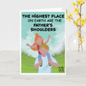 Vatertag - Tochterliebe Karte (Gelbe Blume)