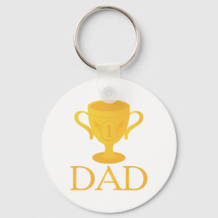Vatertag-Trophäe für Vater Nummer 1 Schlüsselanhänger
