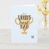 Vatertag - Trophäe Karte (Gelbe Blume)