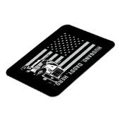 Vatertag | Trucker Vater Amerikanische Flagge Magnet (Linke Seite)
