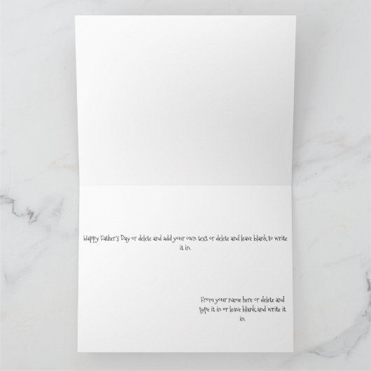 Vatertag Tuxedo Katze Karte (Innenseite)