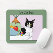 Vatertag Tuxedo Katze Mousepad (Mit Mouse)