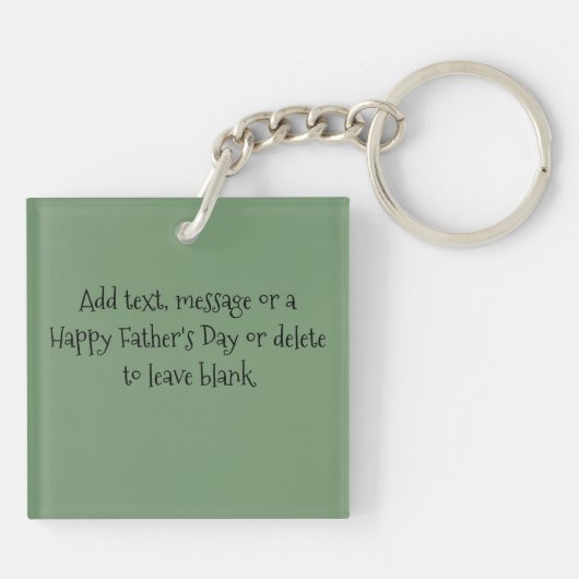 Vatertag Tuxedo Katze Schlüsselanhänger (Rückseite)