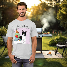 Vatertag Tuxedo Katze T-Shirt