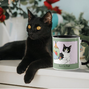 Vatertag Tuxedo Katze Tasse