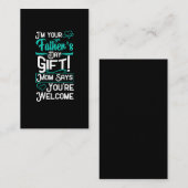 Vatertag Überraschung Son Daughter Funny Visitenkarte (Vorne/Hinten)