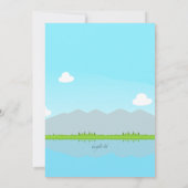 Vatertag und Sohn Fischen Vatertag Karte (Rückseite)