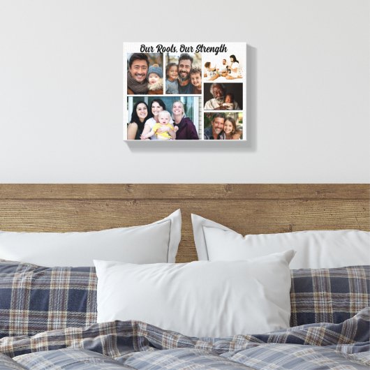 Vatertag - Unsere Wurzeln, unsere Stärke Leinwanddruck (Insitu (Schlafzimmer))