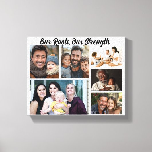 Vatertag - Unsere Wurzeln, unsere Stärke Leinwanddruck (Vorderseite)
