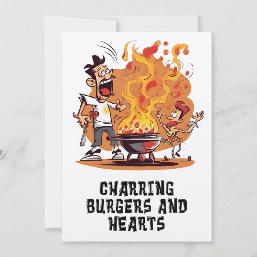 Vatertag Vater Barbecue Funny Meme Einladung (Vorderseite)