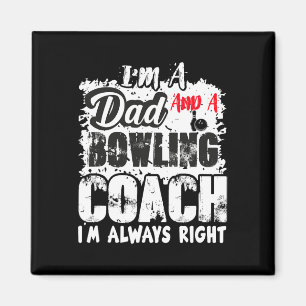 Vatertag Vater Bowling Coach Best Coach Geburtstag Magnet