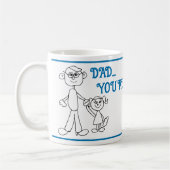 Vatertag Vater Daughter Hero Kaffeetasse (Links)