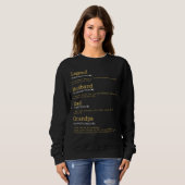 Vatertag - Vater Definition - Legend Husband Vater Sweatshirt (Vorne ganz)
