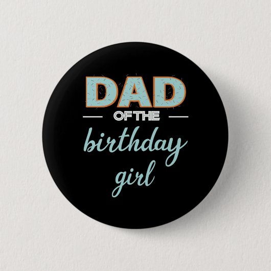 Vatertag Vater der Geburtstagskarte Button (Vorderseite)