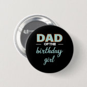Vatertag Vater der Geburtstagskarte Button (Vorne & Hinten)