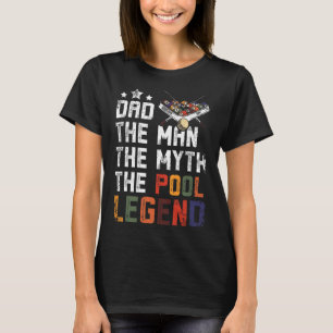 Vatertag Vater Der Pool Billard Legend T-Shirt