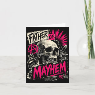 Vatertag Vater des Chaos Lustiger Papa Passend Karte