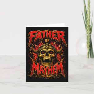 Vatertag Vater des Chaos Lustiger Vater passend Karte