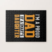 Vatertag Vater einer intelligenten Tochter Puzzle (Horizontal)