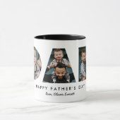 Vatertag Vater Foto Buchstaben Tasse (Zentrum)