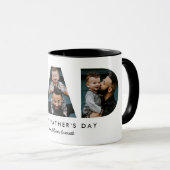 Vatertag Vater Foto Buchstaben Tasse (VorderseiteRechts)