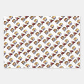 Vatertag Vater Foto Collage Custom Muster Geschenkpapier Set (Vorderseite 3)