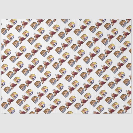 Vatertag Vater Foto Collage Custom Muster Seidenpapier (Vorderseite)