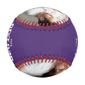 Vatertag Vater Geburtstag Fotos Skript Custom Baseball (Rückseite)
