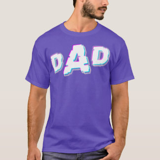 Vatertag Vater Glitch Kein Hintergrund T-Shirt