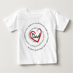 Vatertag Vater Herz Baby T-shirt