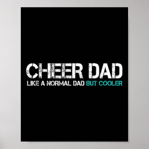 Vatertag Vater Husband Cheerleader Vater Mens Poster
