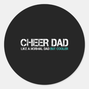 Vatertag Vater Husband Cheerleader Vater Mens Runder Aufkleber