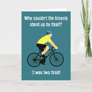 Vatertag Vater Joke Bicycle Card Dankeskarte